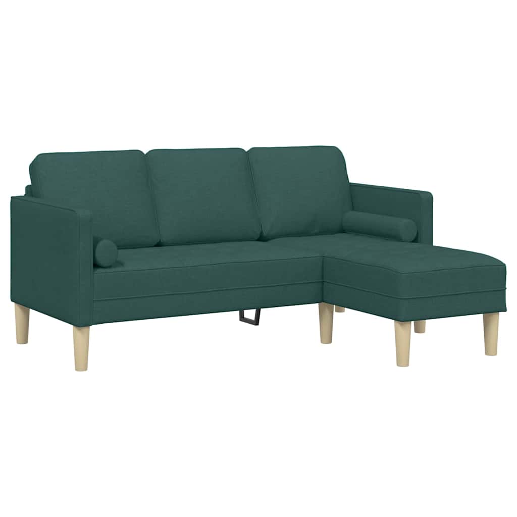 Set sofe s jastukom Tamnozelena Poliester