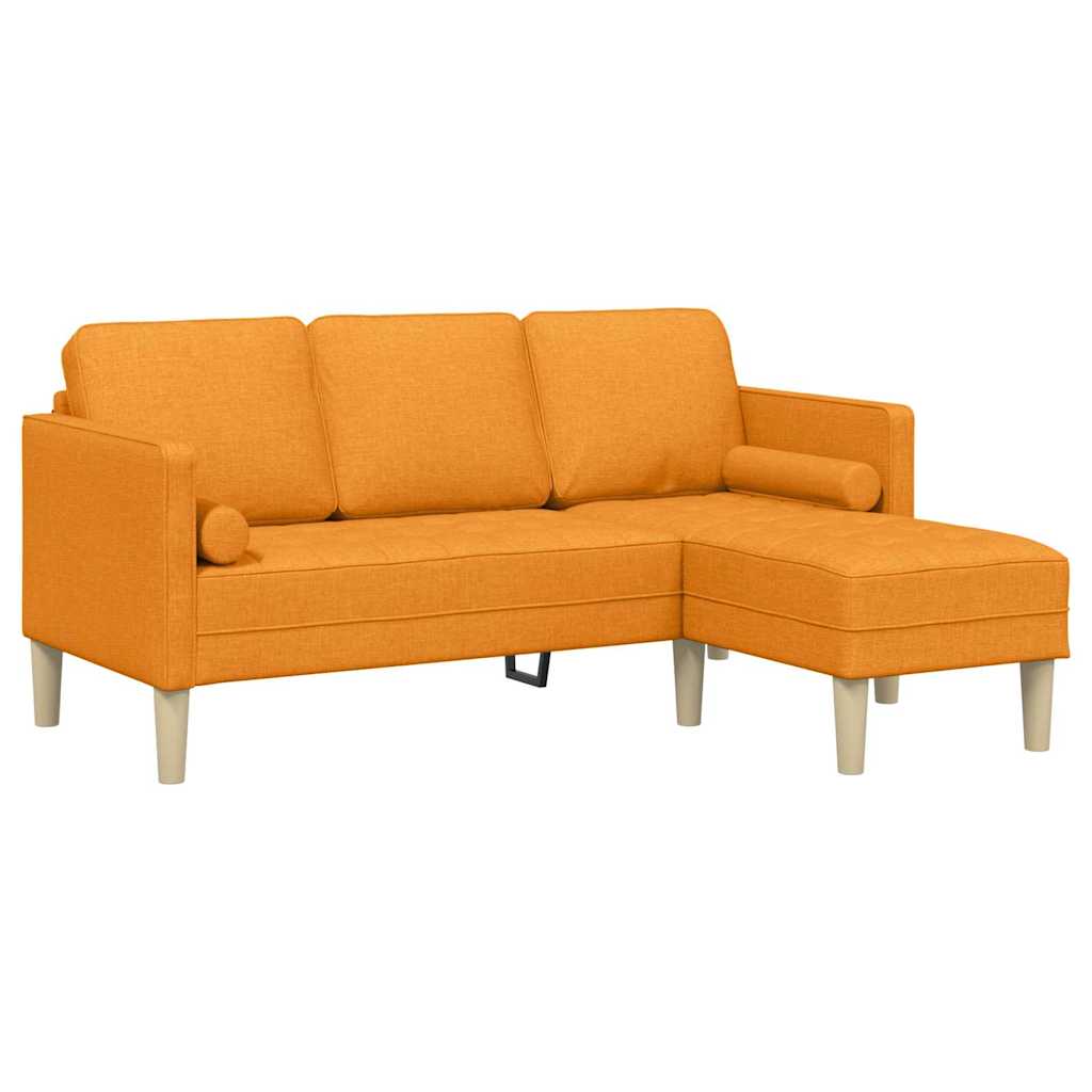 Set sofe s jastukom Tamno žuta Poliester