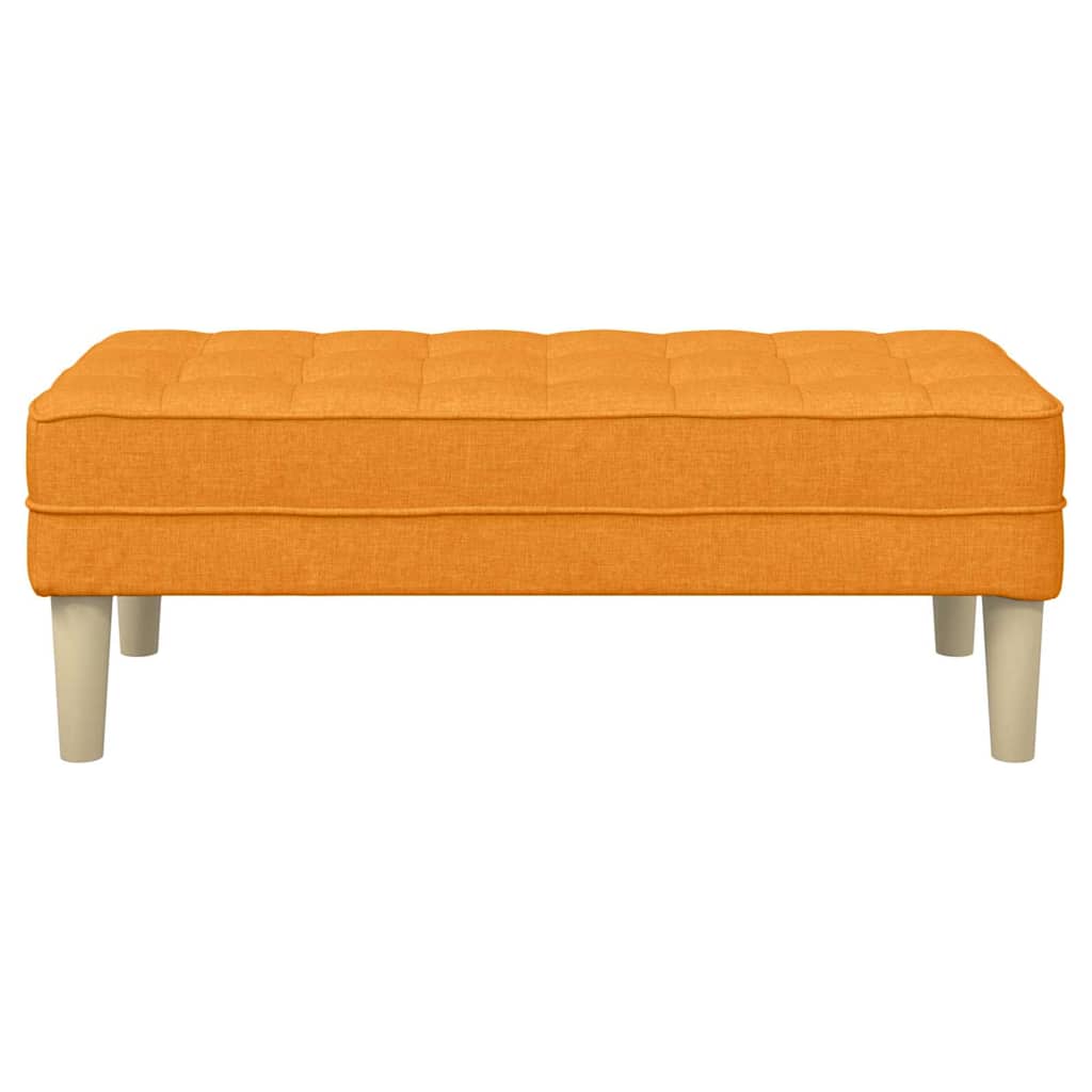 klupa s jastukom Tamno žuta 113 x 57 x 39 cm tkanina