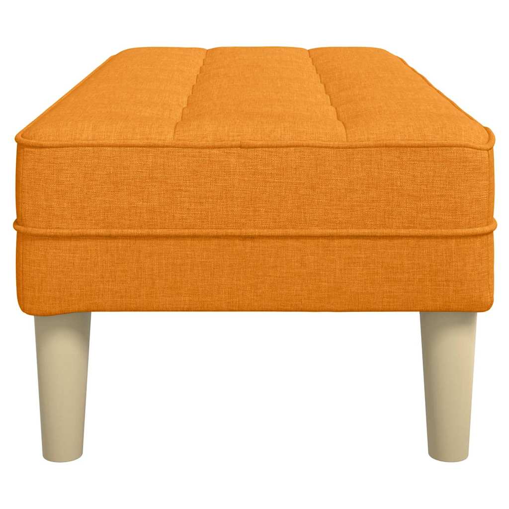 klupa s jastukom Tamno žuta 113 x 57 x 39 cm tkanina