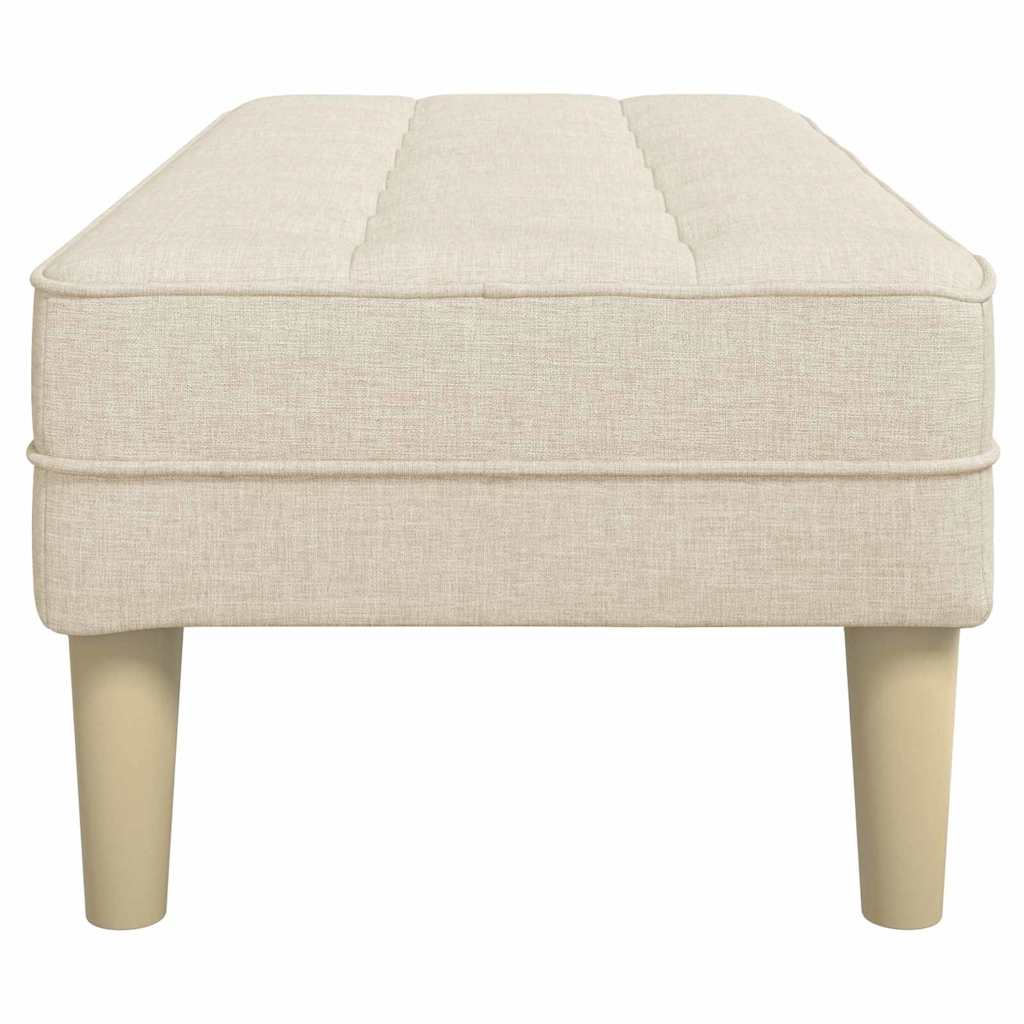 klupa s jastukom Laneno platno 113 x 57 x 39 cm tkanina
