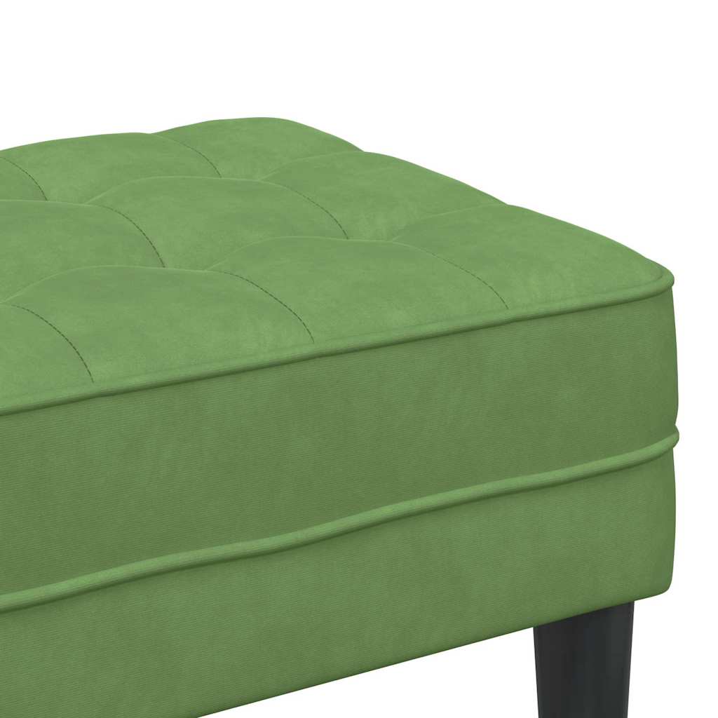 klupa s jastukom Svijetlo zelena 113 x 57 x 39 cm Baršun