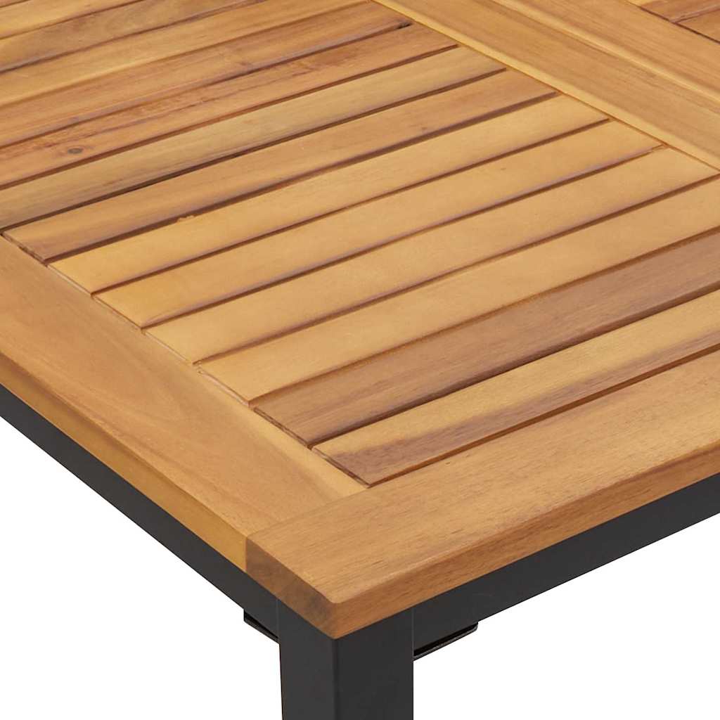 Vanjski stol Prirodna i crna 150 x 90 x 75 cm