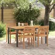 Vanjski stol Prirodna i crna 150 x 90 x 75 cm