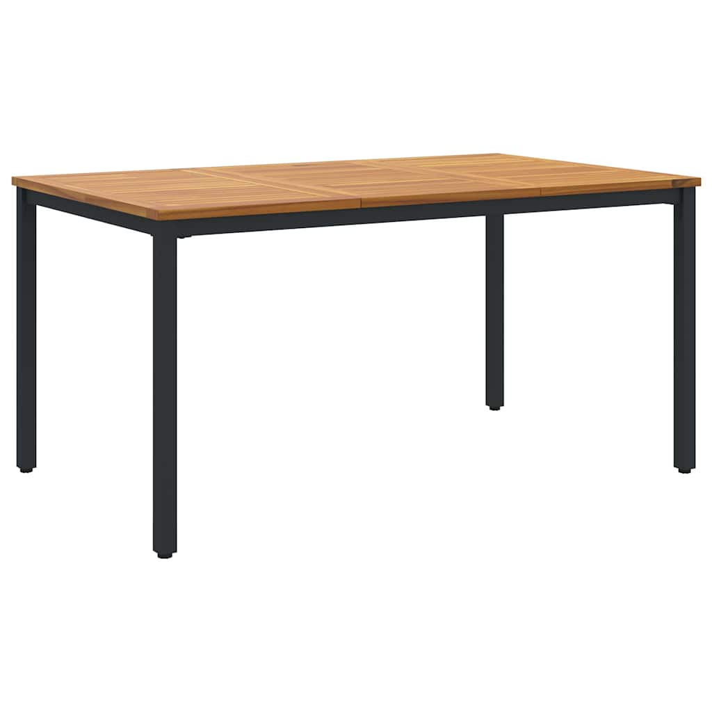 Vanjski stol Prirodna i crna 150 x 90 x 75 cm