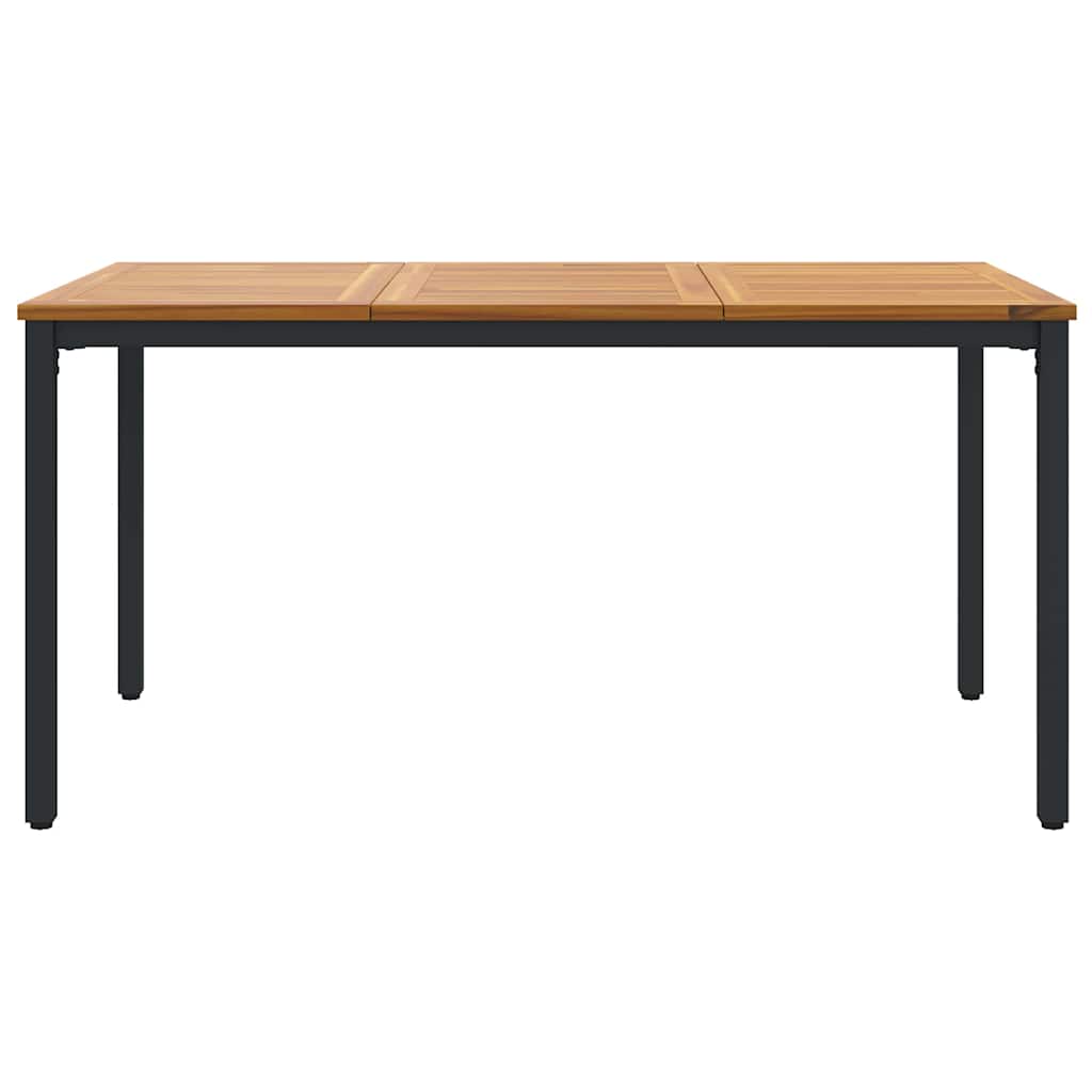 Vanjski stol Prirodna i crna 150 x 90 x 75 cm