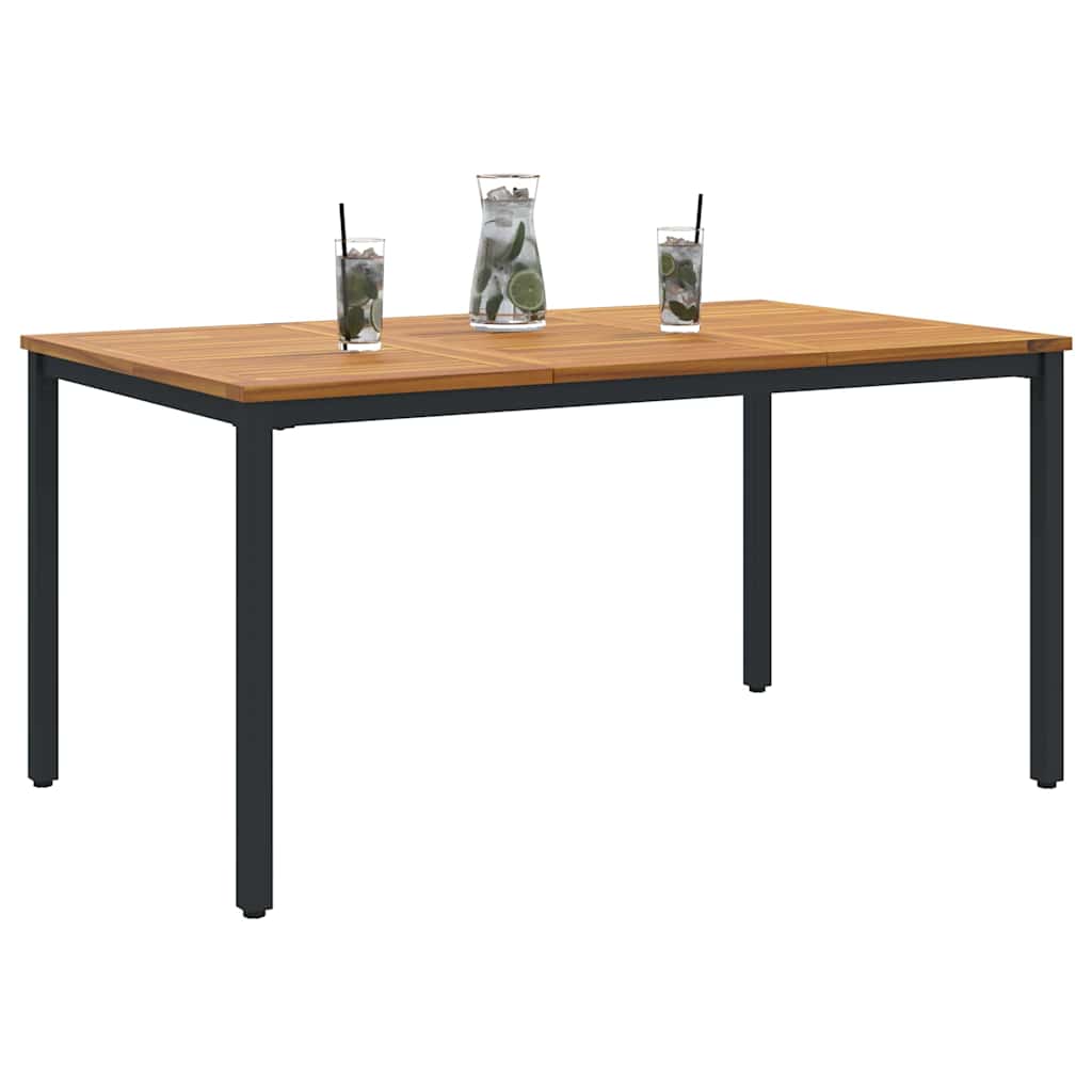 Vanjski stol Prirodna i crna 150 x 90 x 75 cm