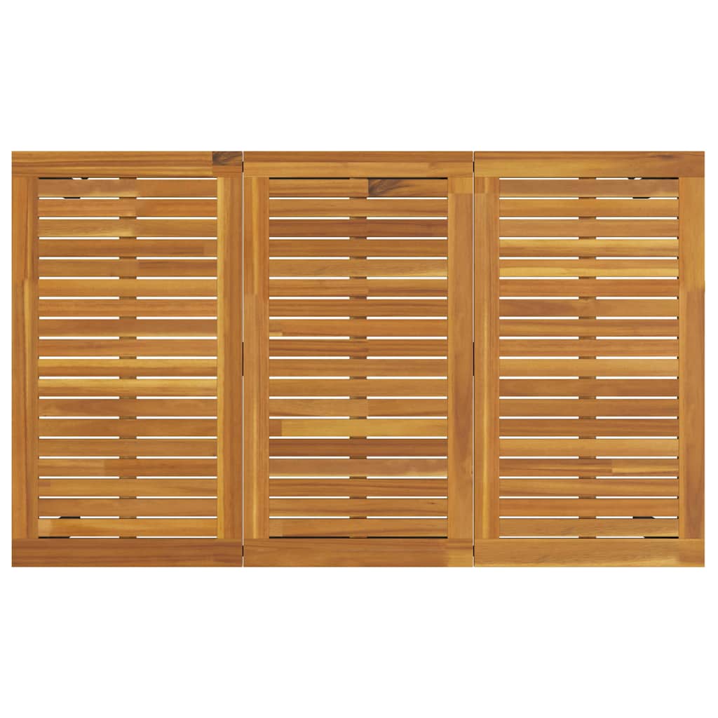 Vanjski stol Prirodna i crna 150 x 90 x 75 cm