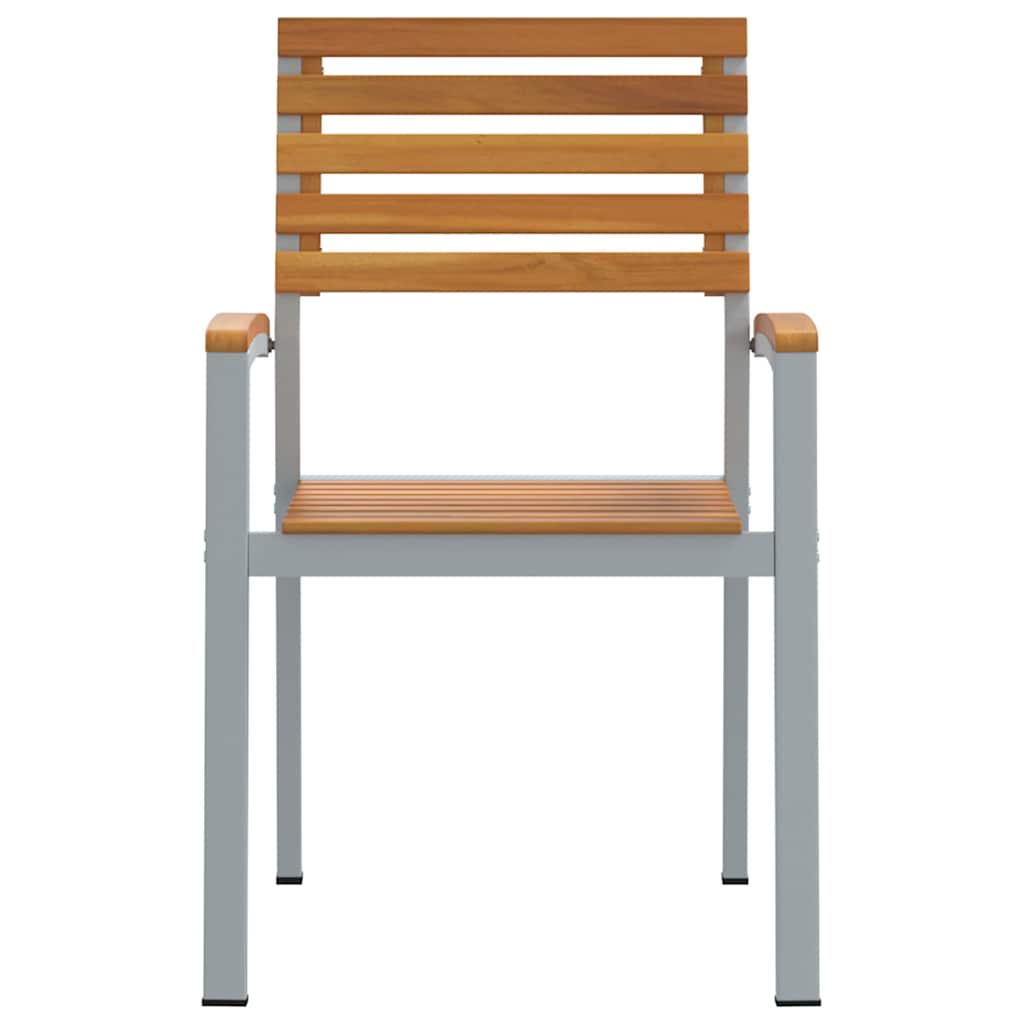 Vrtna stolica 4 pcs Smeđa 56 x 57 x 87 cm Čvrsto drvo akacije