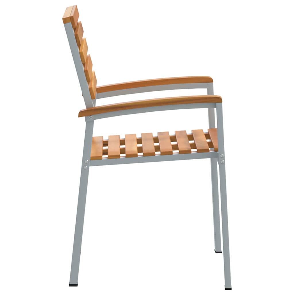 Vrtna stolica 4 pcs Smeđa 56 x 57 x 87 cm Čvrsto drvo akacije
