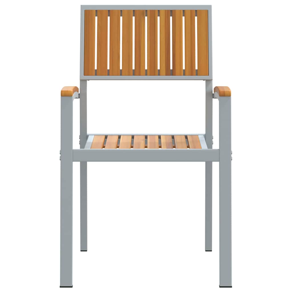 Stolica koja se može slagati 2 pcs Smeđa 56 x 57 x 87 cm