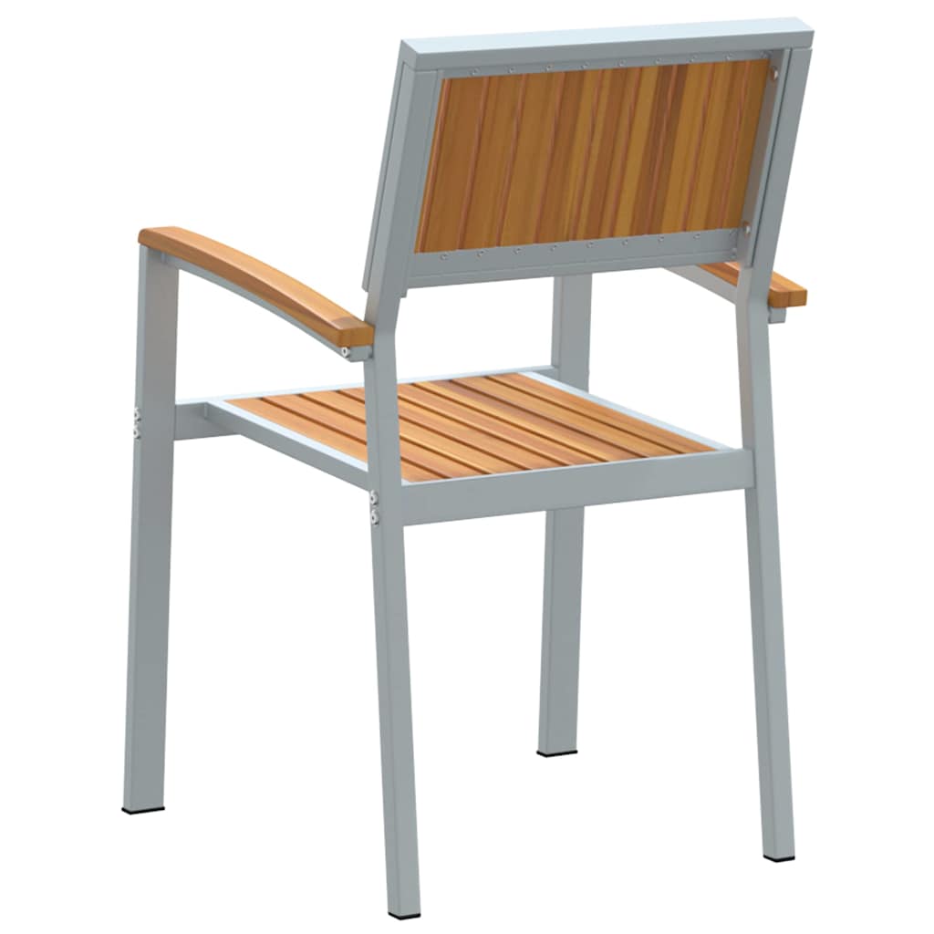 Stolica koja se može slagati 4 pcs Smeđa 56 x 57 x 87 cm
