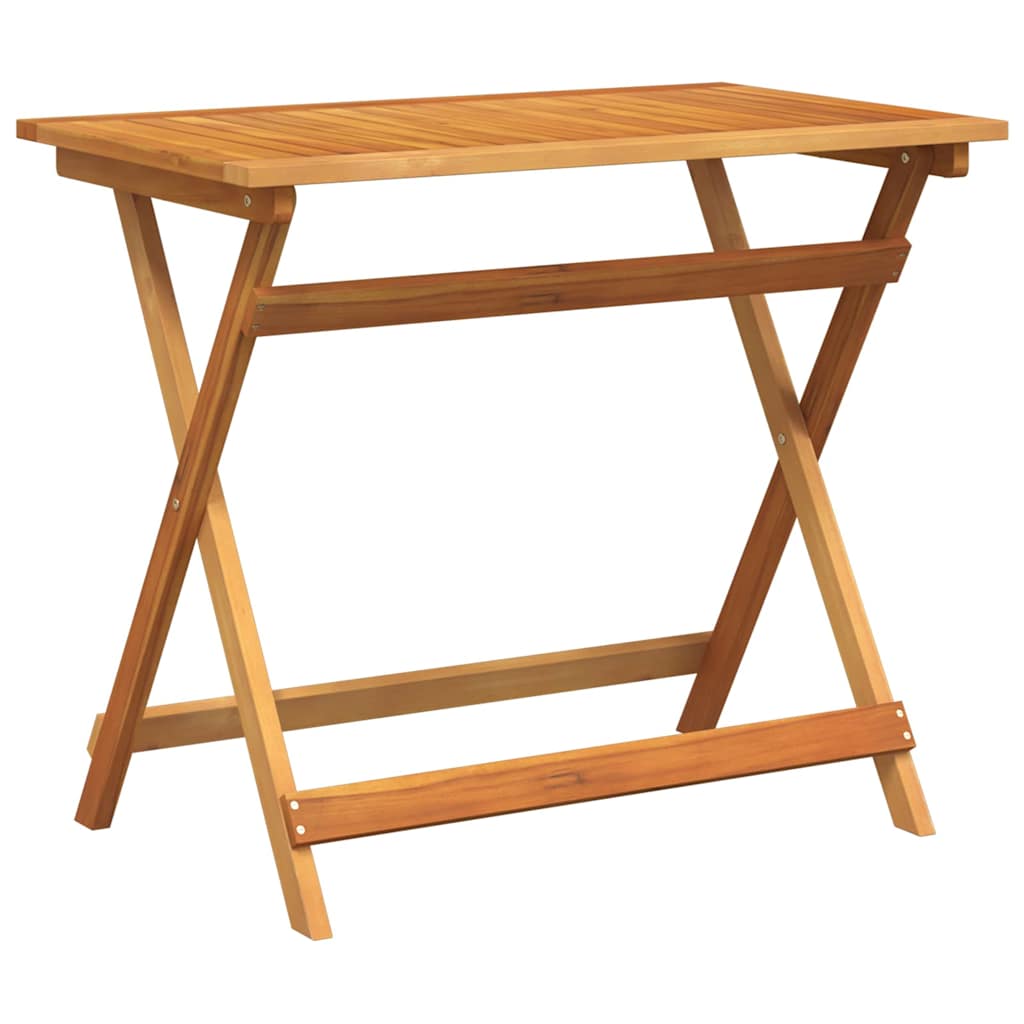 Bistro set 5 pcs Prirodna nafta Čvrsto drvo akacije