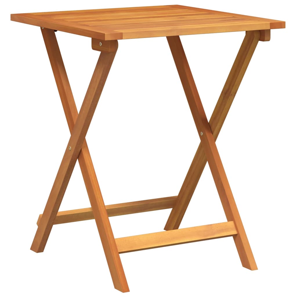 Bistro set s jastukom 3 pcs Prirodna nafta Čvrsto drvo akacije