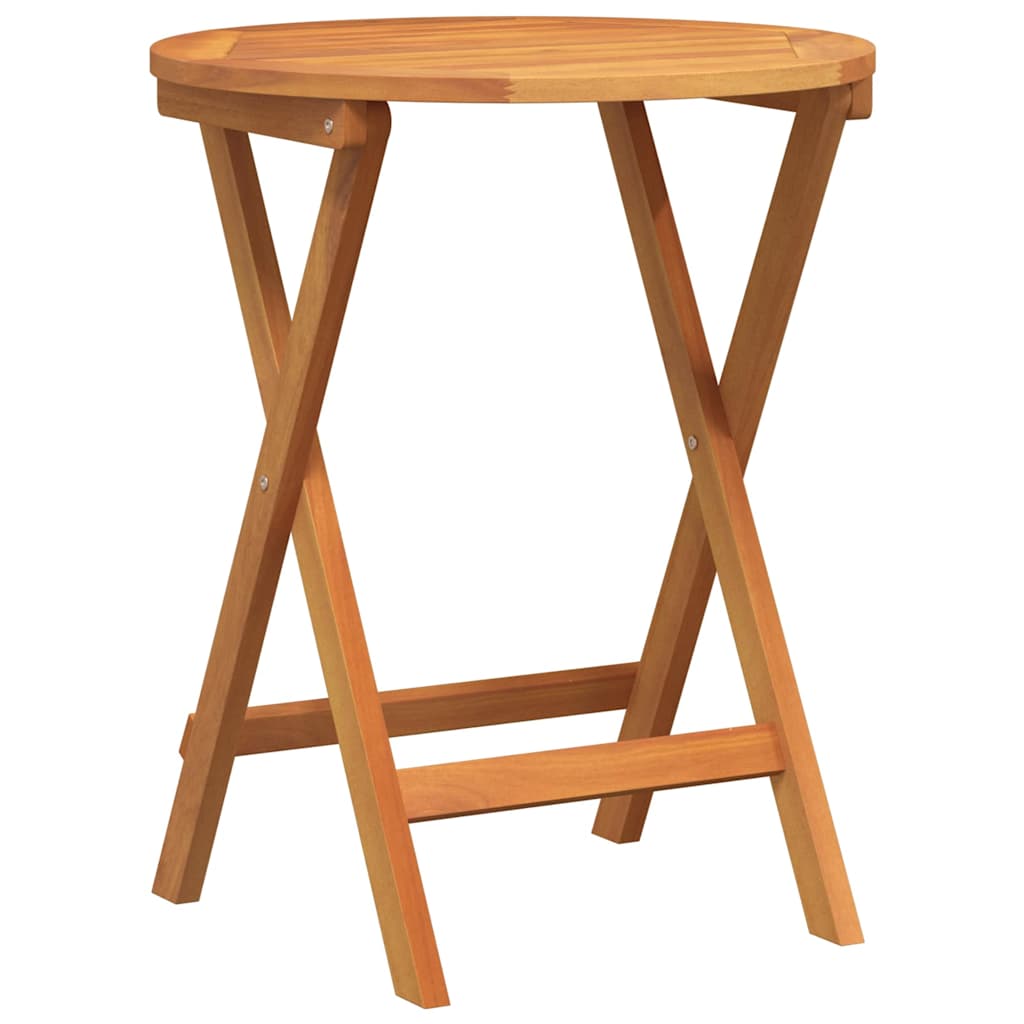 Bistro set 3 pcs Prirodna nafta Čvrsto drvo akacije
