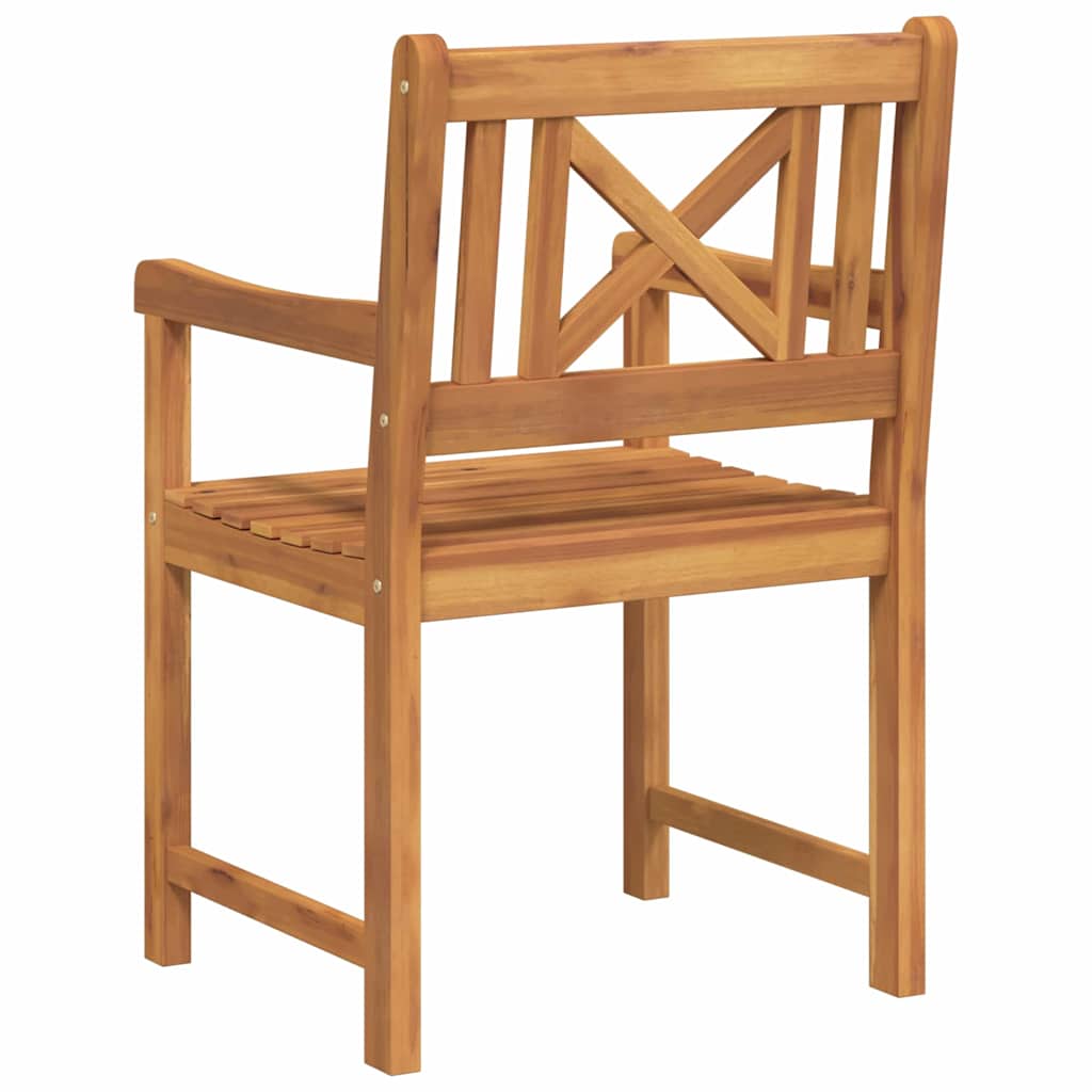 Vanjska klupa 2 pcs Prirodna 56 x 55,5 x 90 cm