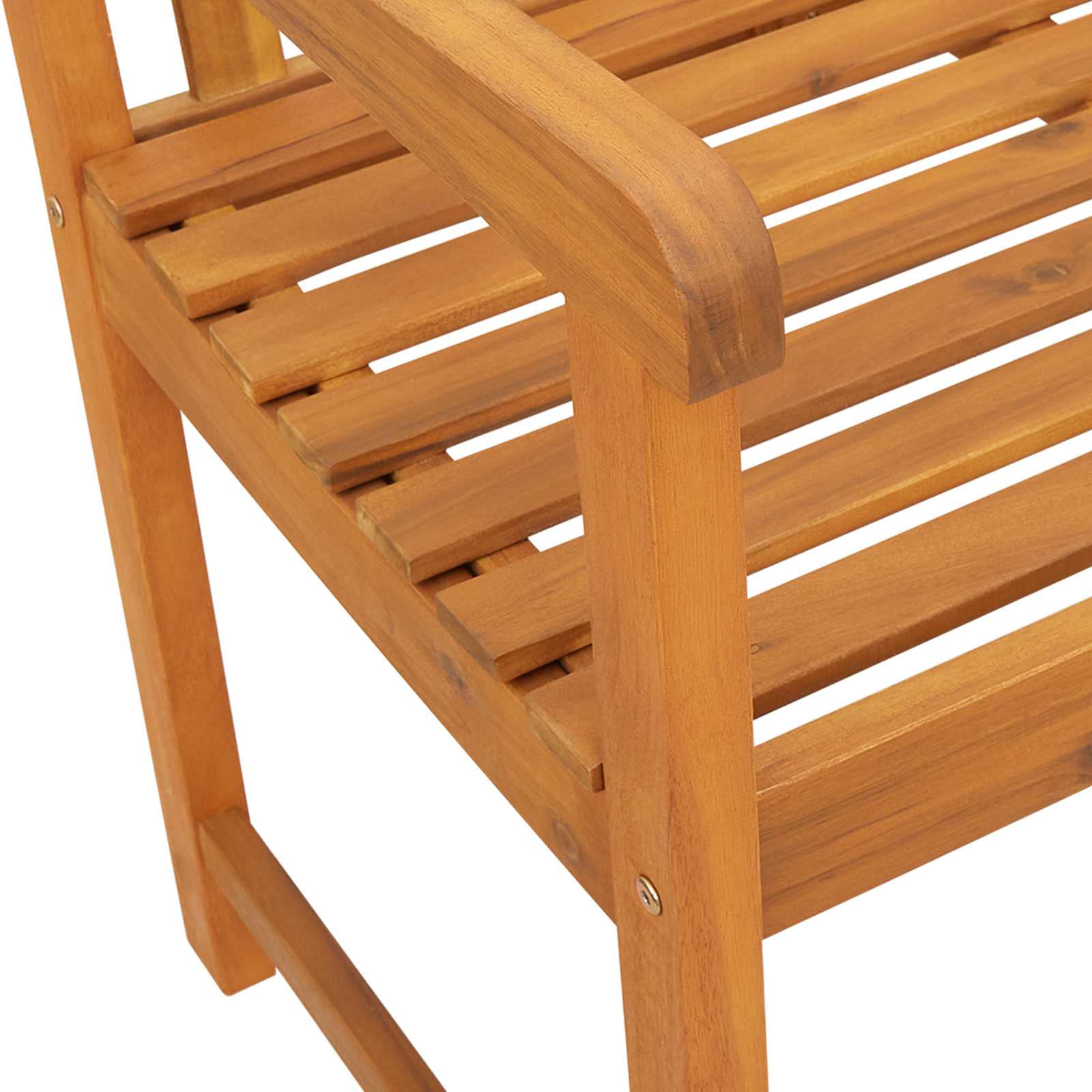 Vanjska klupa Prirodna 110 x 56 x 90 cm Čvrsto drvo akacije