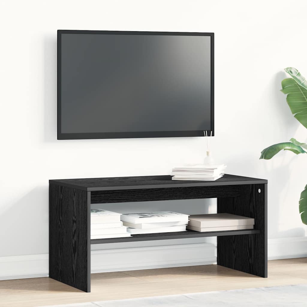 TV ormarić crni hrast 80x40x40 cm konstruirano drvo