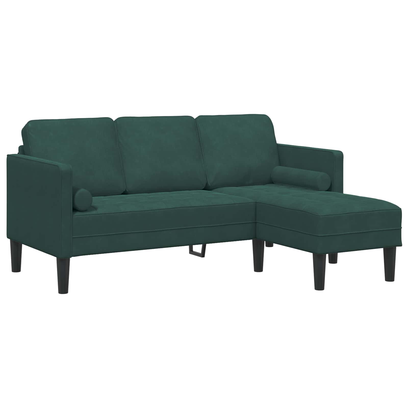 Set sofe s jastukom 2 pcs Tamnozelena Poliester