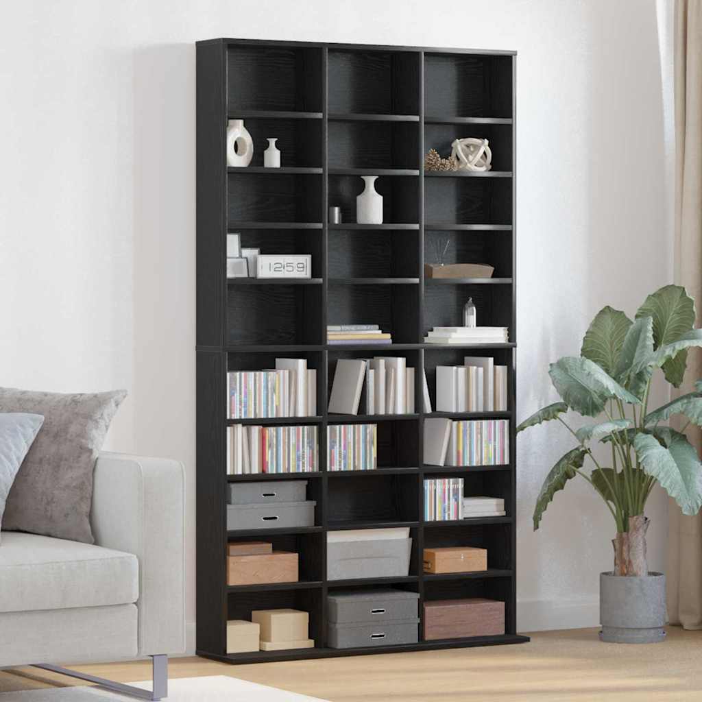 CD ormar Crni hrast 101 x 23 x 177,5 cm Konstruirano drvo