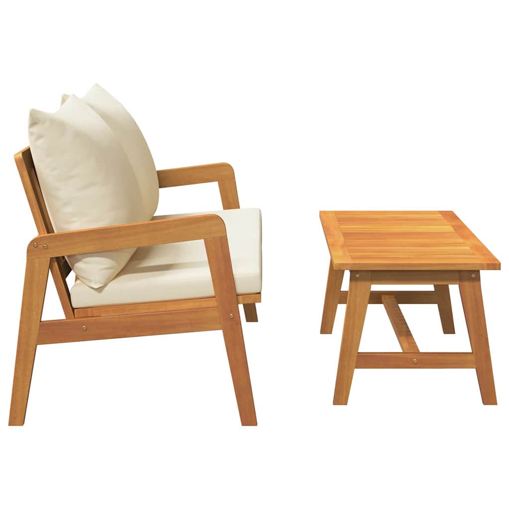 Bistro set 2 Komad Prirodna nafta Čvrsto drvo akacije