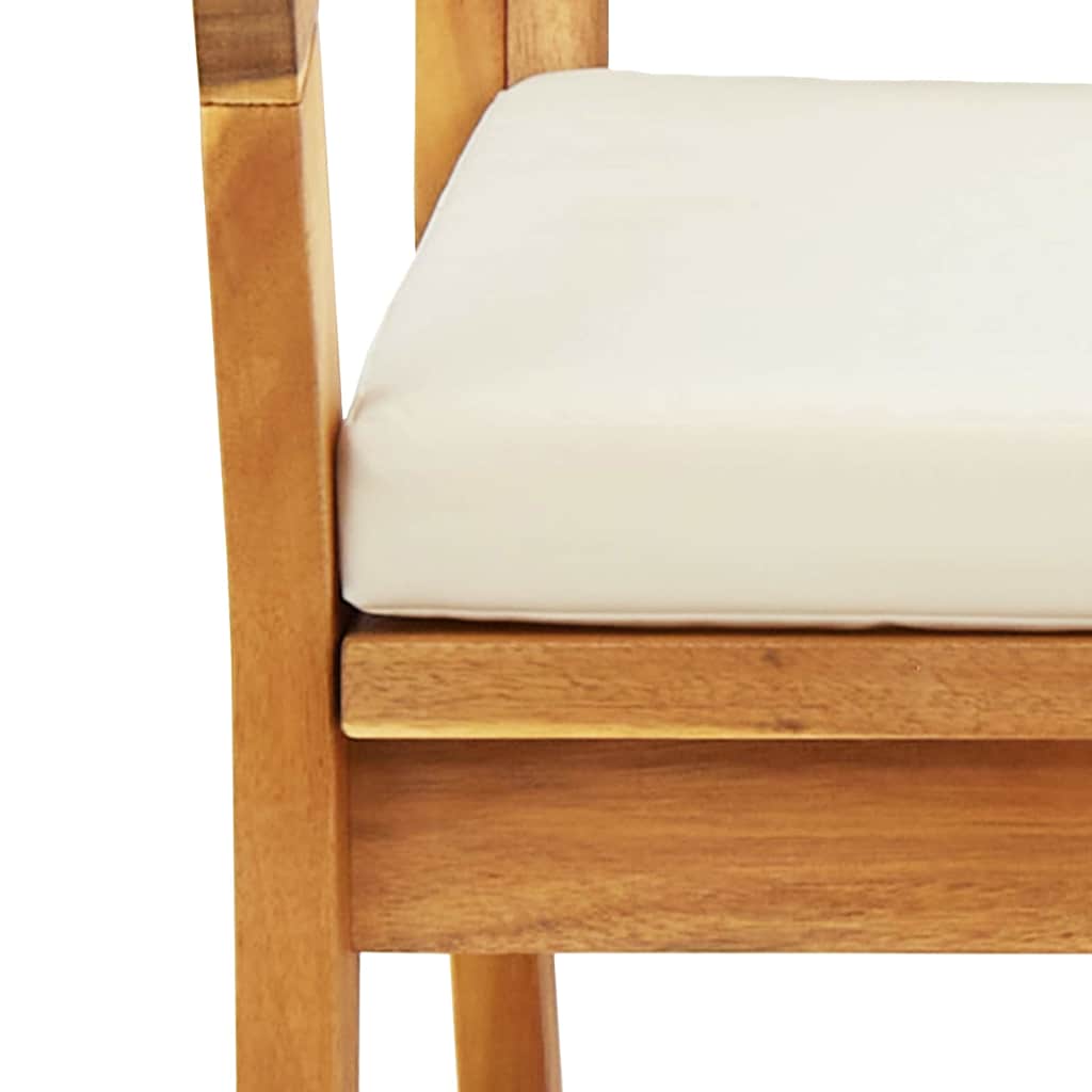 Vrtna stolica 2 pcs Prirodna nafta Čvrsto drvo akacije