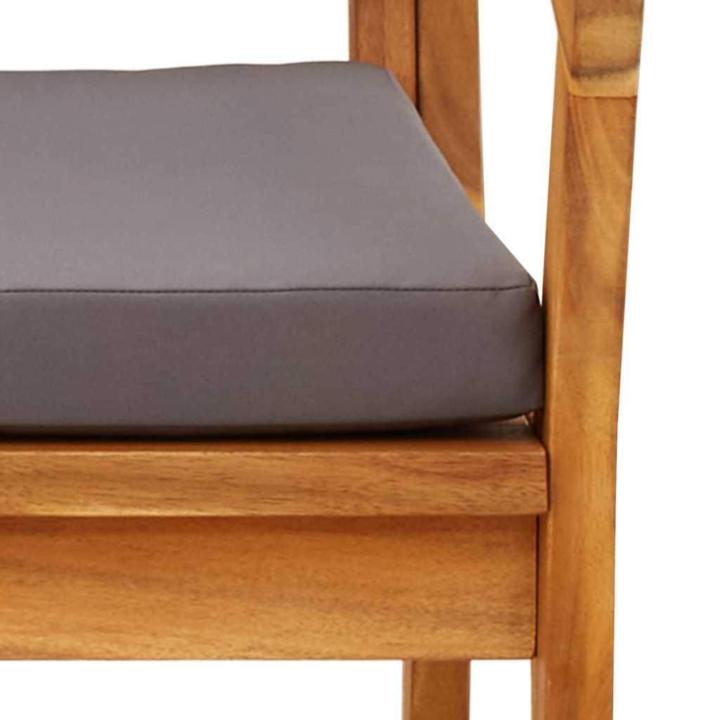 Vrtna stolica 2 pcs Prirodna nafta Čvrsto drvo akacije