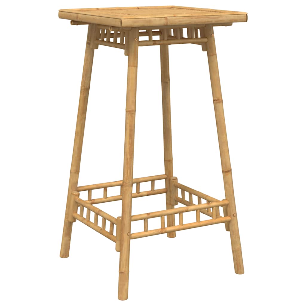 Vanjski barski stol kvadratni 55x55x100 cm bambus