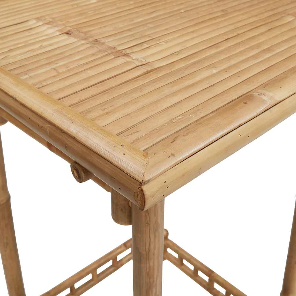 Vanjski barski stol kvadratni 55x55x100 cm bambus