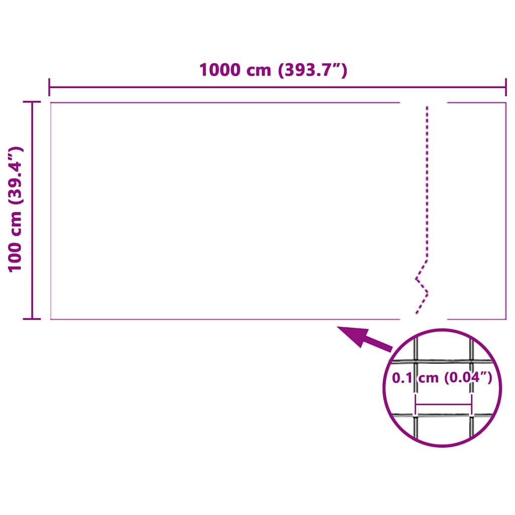 Mreža protiv insekata Bijelo 100 x 1000 cm Stakloplastika