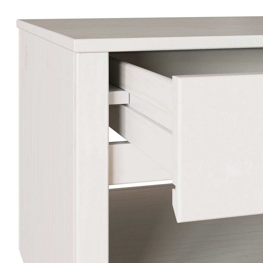 Kava Stol Drammen Bijelo 99 x 55 x 45 cm Čvrsto borovo drvo