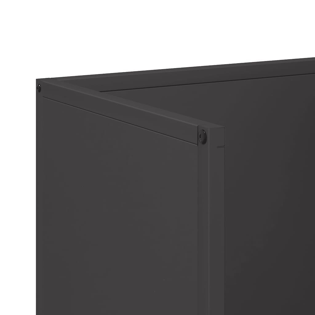 Stalak za drva crni 40x30x80 cm hladno valjani čelik