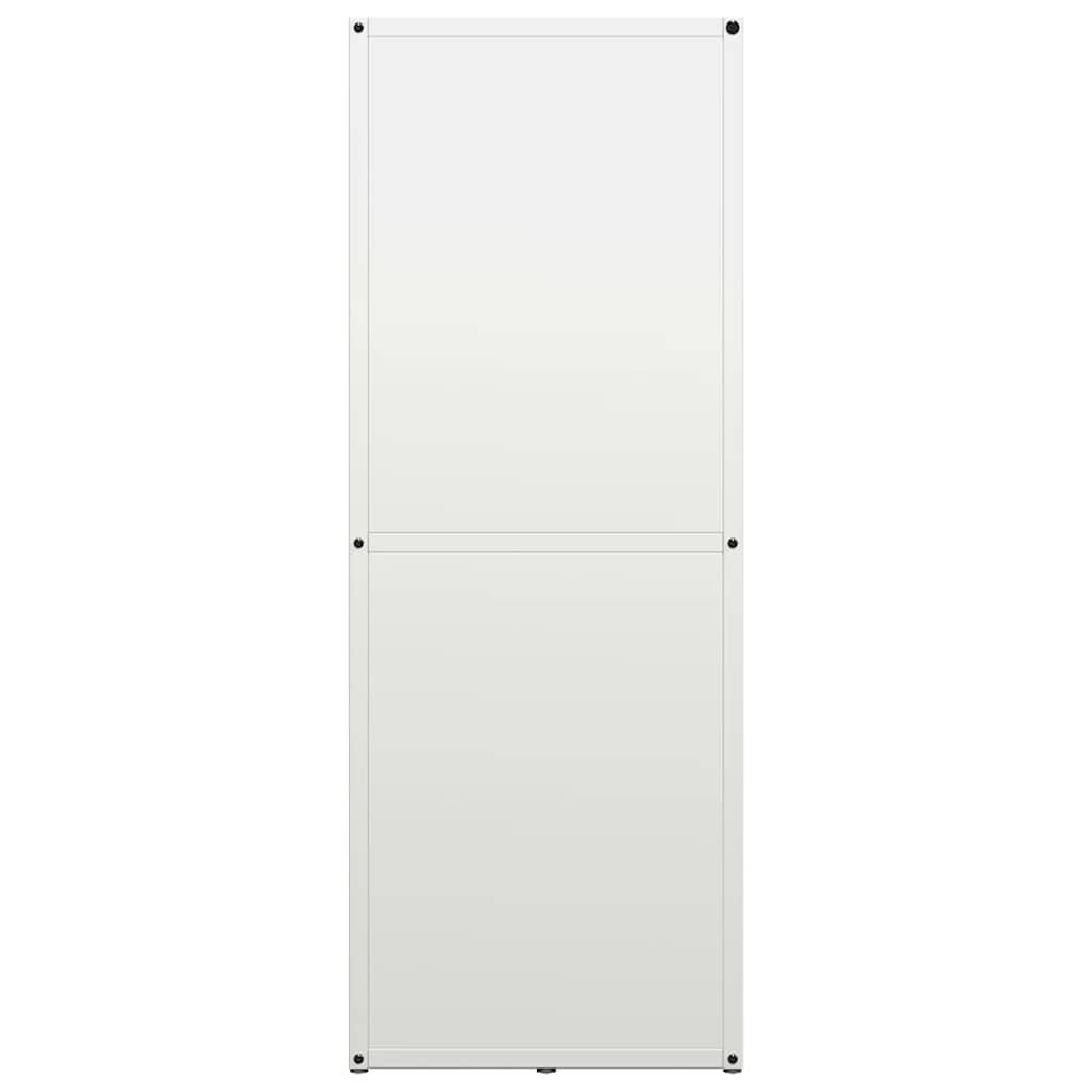 Stalak za drva bijela 40x30x80 cm hladno valjani čelik