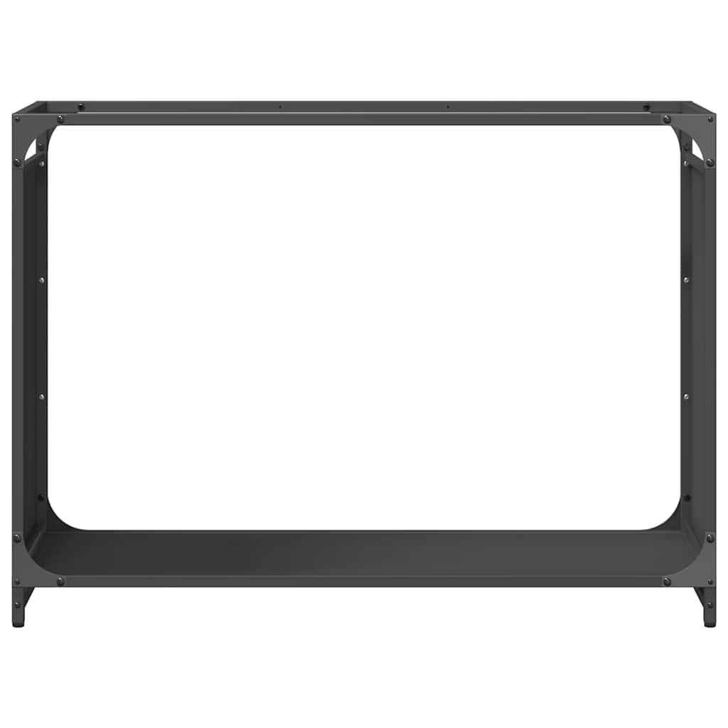 Stalak za drva crni 90x28x65 cm hladno valjani čelik