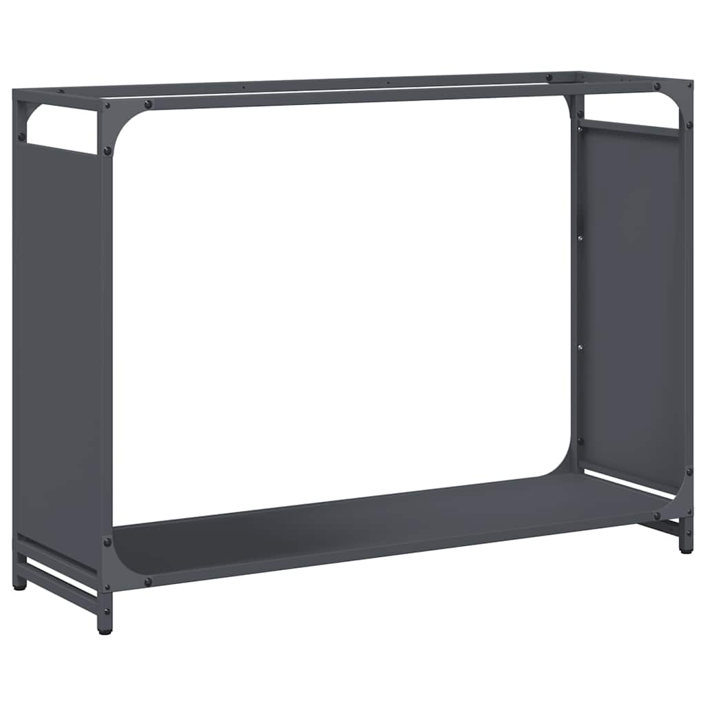 Stalak za drva antracit 90x28x65 cm hladno valjani čelik