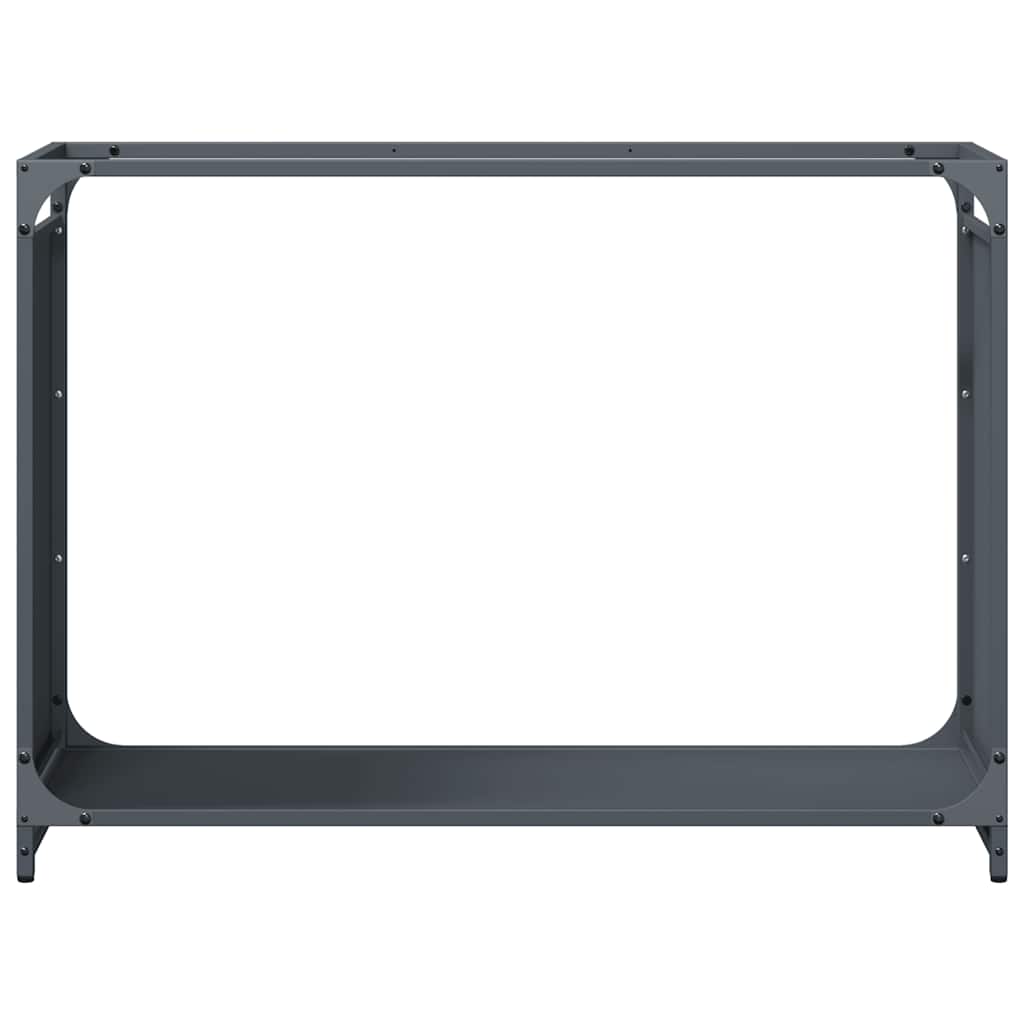 Stalak za drva antracit 90x28x65 cm hladno valjani čelik