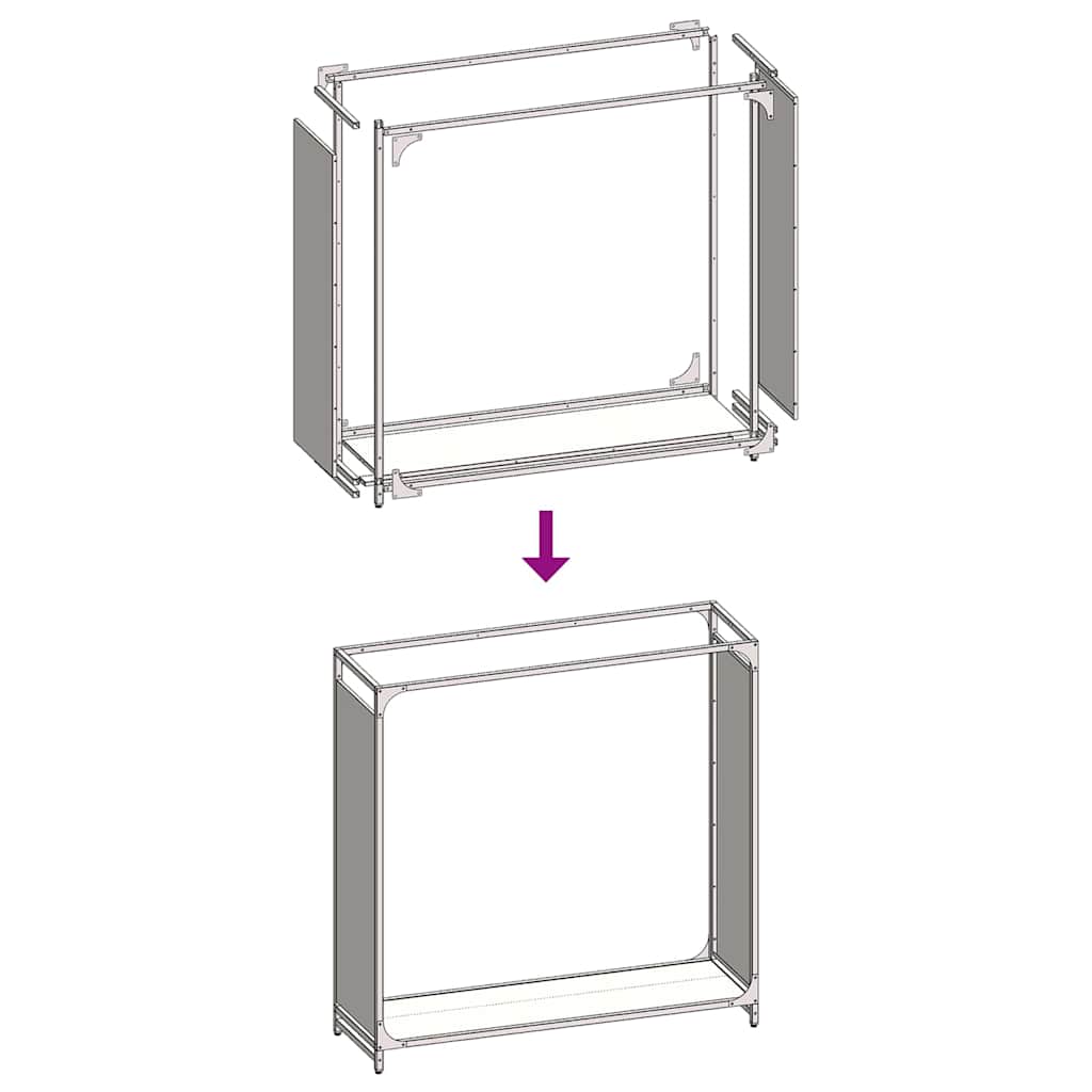 Stalak za drva crni 90x28x90 cm Hladno valjani čelik