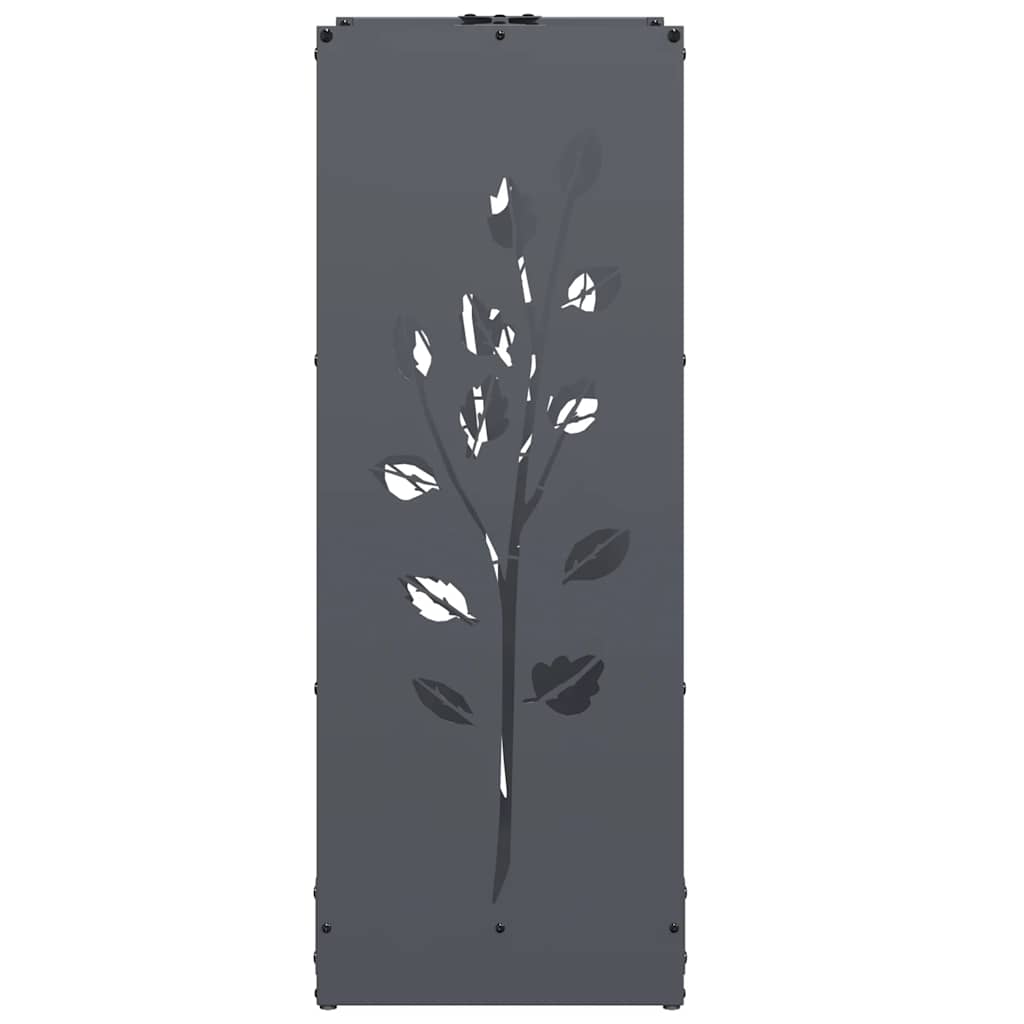 Stalak za drva antracit 40x30x80 cm hladno valjani čelik