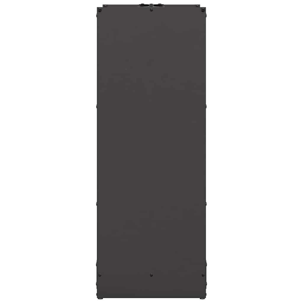 Stalak za drva crni 40x30x80 cm hladno valjani čelik
