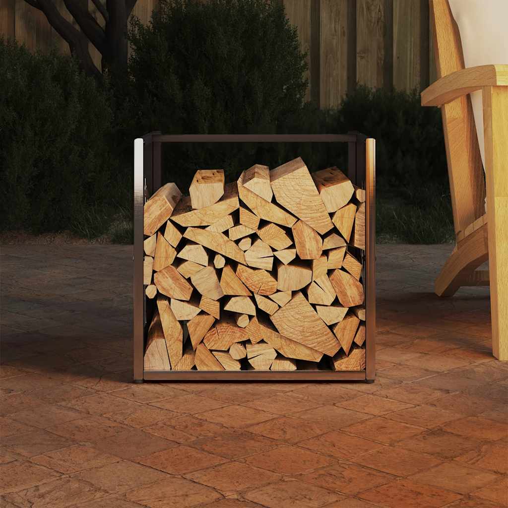 Stalak za drva za ogrjev40x40x40 cm od nehrđajućeg čelika