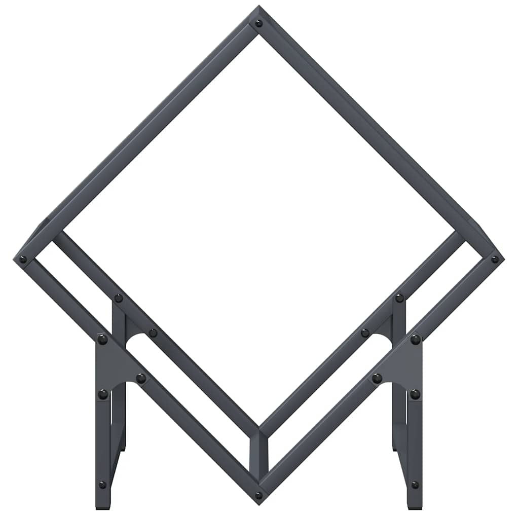 Stalak za drva antracit 50x25x50 cm hladno valjani čelik