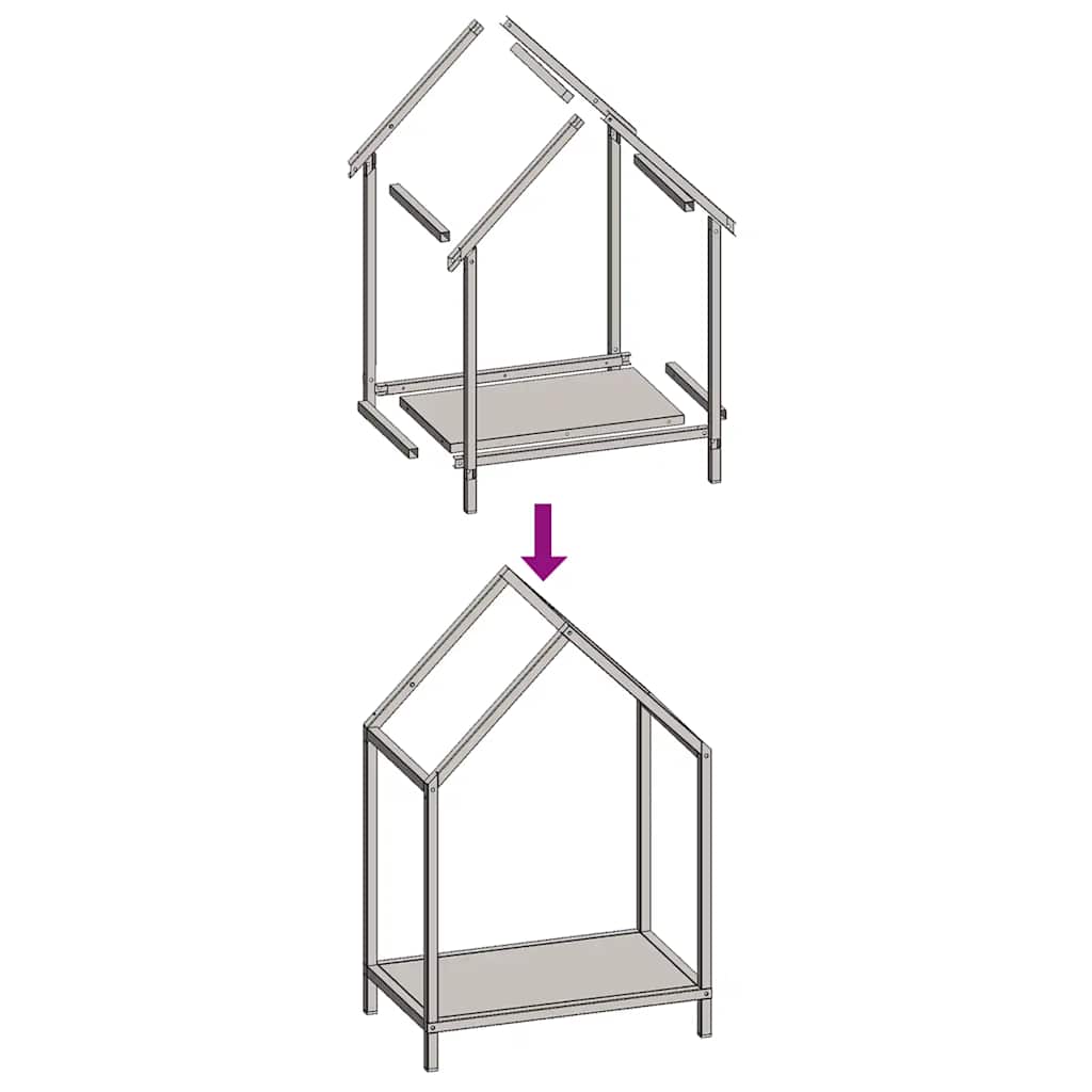 Stalak za drva antracit 40x25x60 cm hladno valjani čelik