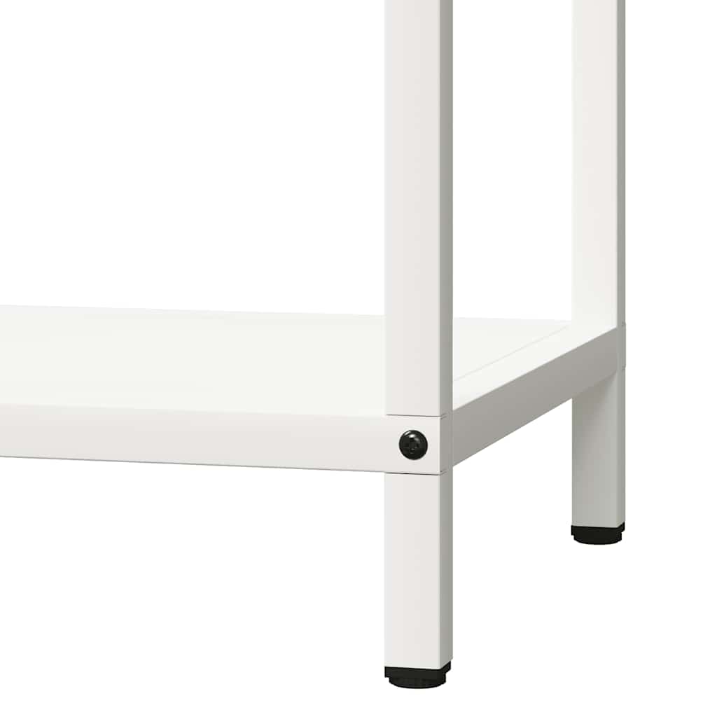 Stalak za drva bijeli 40x25x90 cm hladno valjani čelik