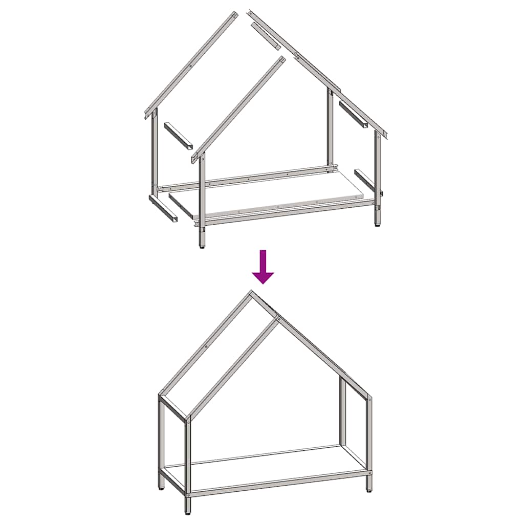 Stalak za drva antracit 60x25x60 cm Hladno valjani čelik