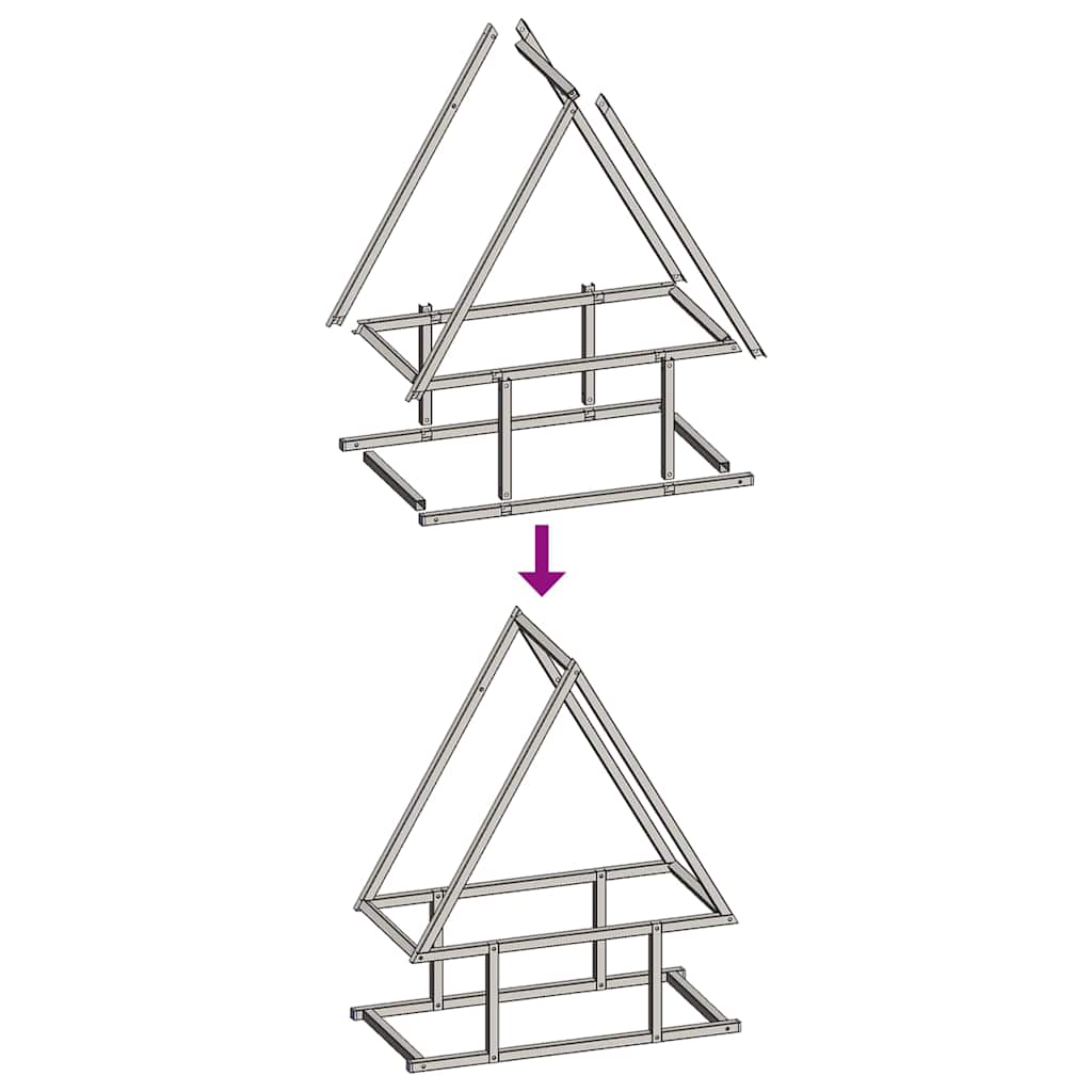 Stalak za drva 50x25x60 cm hladno valjani čelik