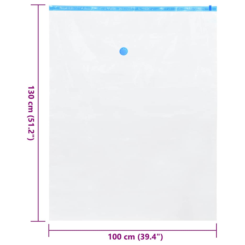 Vreće za spremanje 5 pcs Transparentne i plave 130 x 100 cm