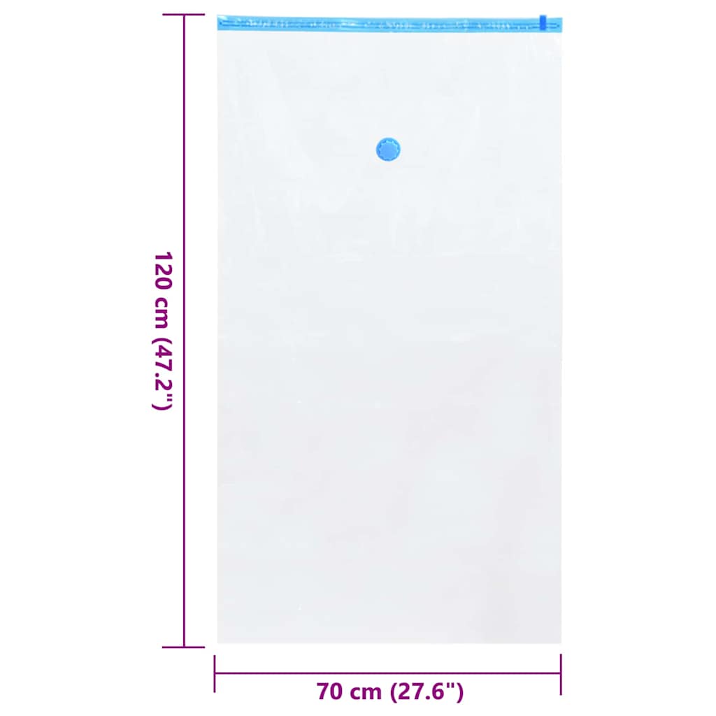 Vreće za spremanje 5 pcs Transparentne i plave 120 x 70 cm