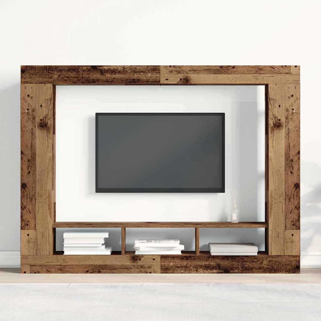 TV ormar Zidne Staro drvo 152 x 22 x 113 cm Konstruirano drvo