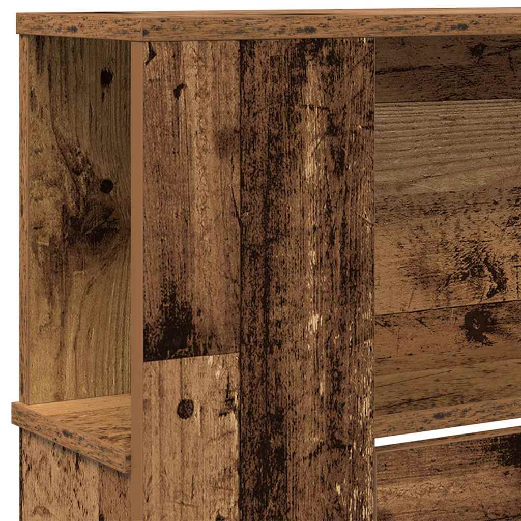 Glava kreveta s ormarićem Staro drvo 220 x 18,5 x 102,5 cm