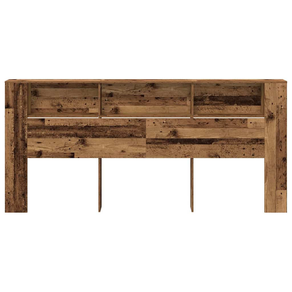 Glava kreveta s ormarićem Staro drvo 220 x 18,5 x 102,5 cm